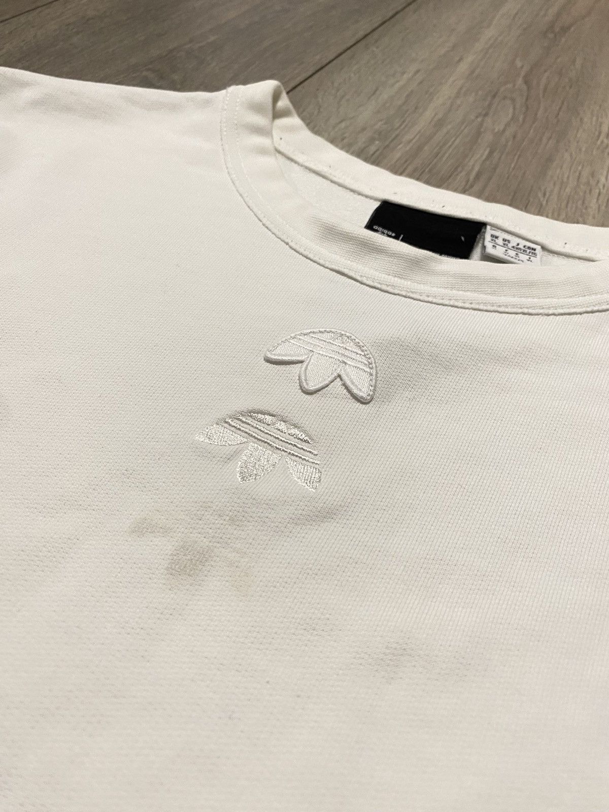 Alexander Wang Adidas Alexander Wang Sweatshirt Logo Crew White Opium Y2K Size US XL / EU 56 / 4 - 2 Thumbnail