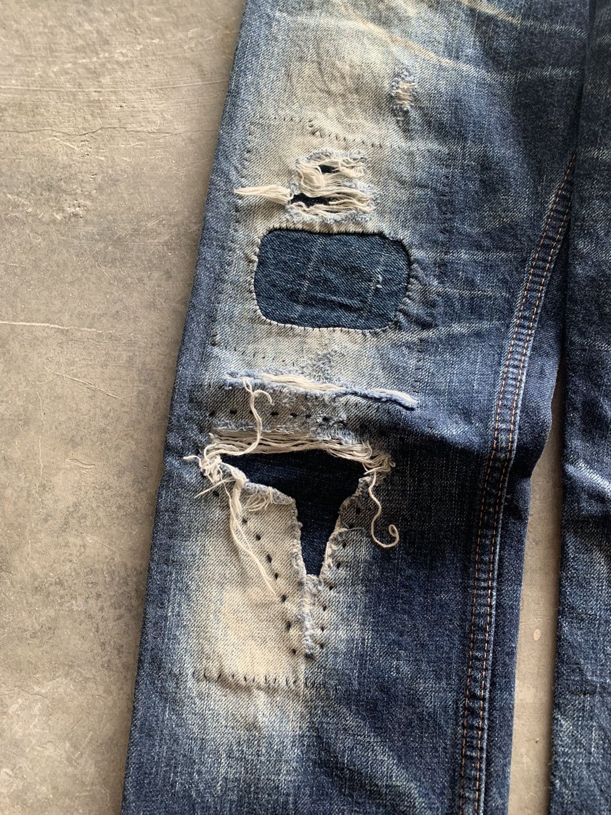 Hysteric Glamour RNA distressed sashiko japanese patchwork slim hedi style Size US 28 / EU 44 - 10 Thumbnail