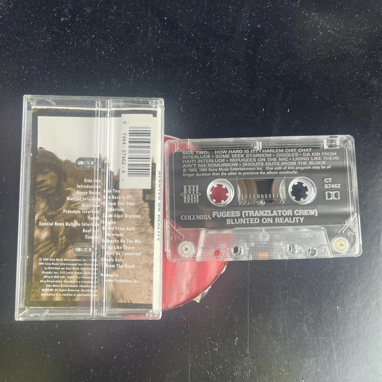 Other Fugees Blunted On Reality Cassette 1994 Lauryn Hill Crew Size ONE SIZE - 2 Thumbnail