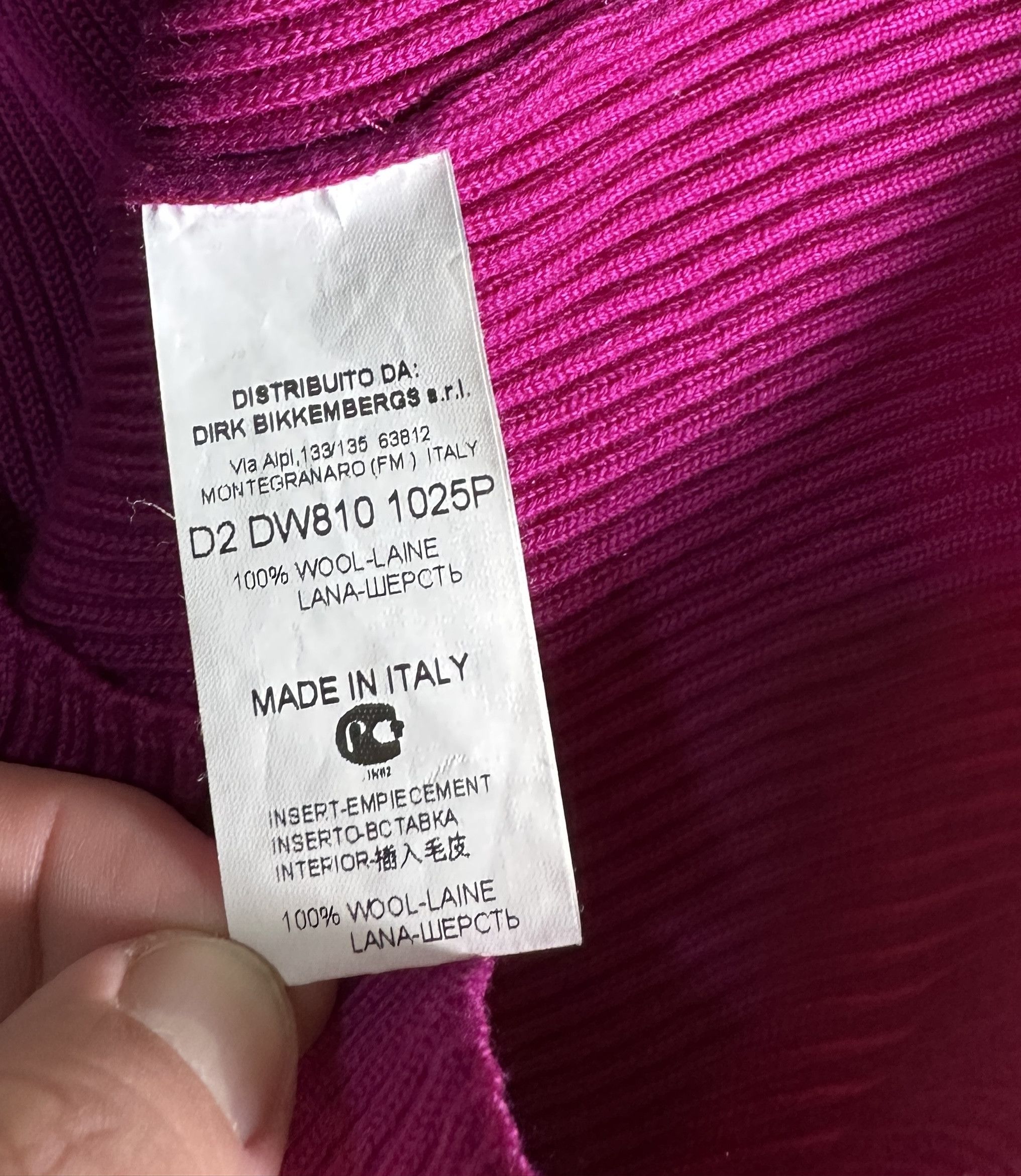 Dirk Bikkembergs Wool Purple Dress Size S / US 4 / IT 40 - 7 Thumbnail