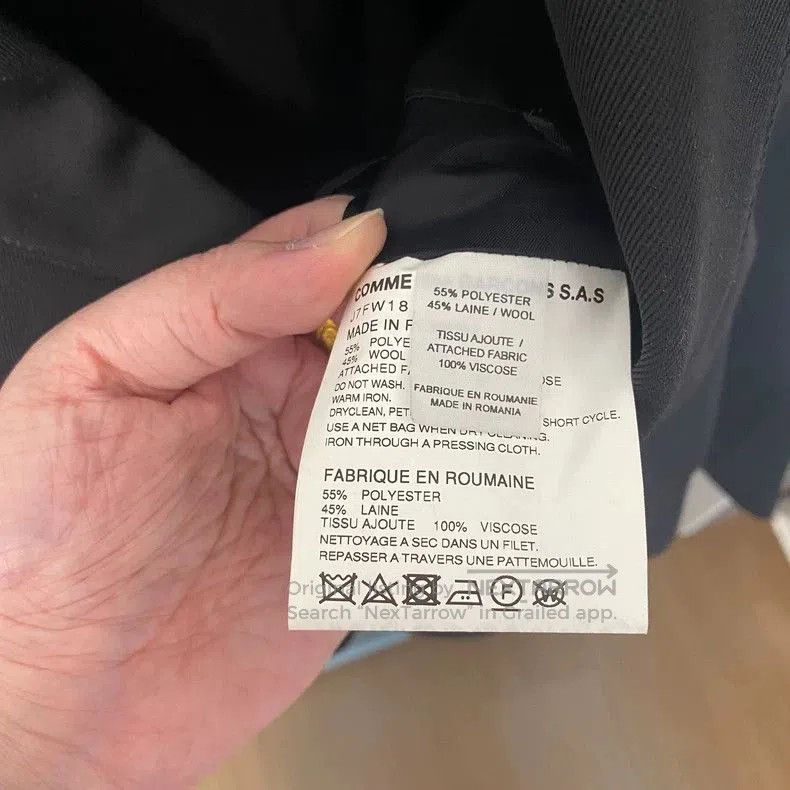Comme des Garcons Supreme x CDG Misplaced Logo Coat Trench. Size US L / EU 52-54 / 3 - 5 Thumbnail