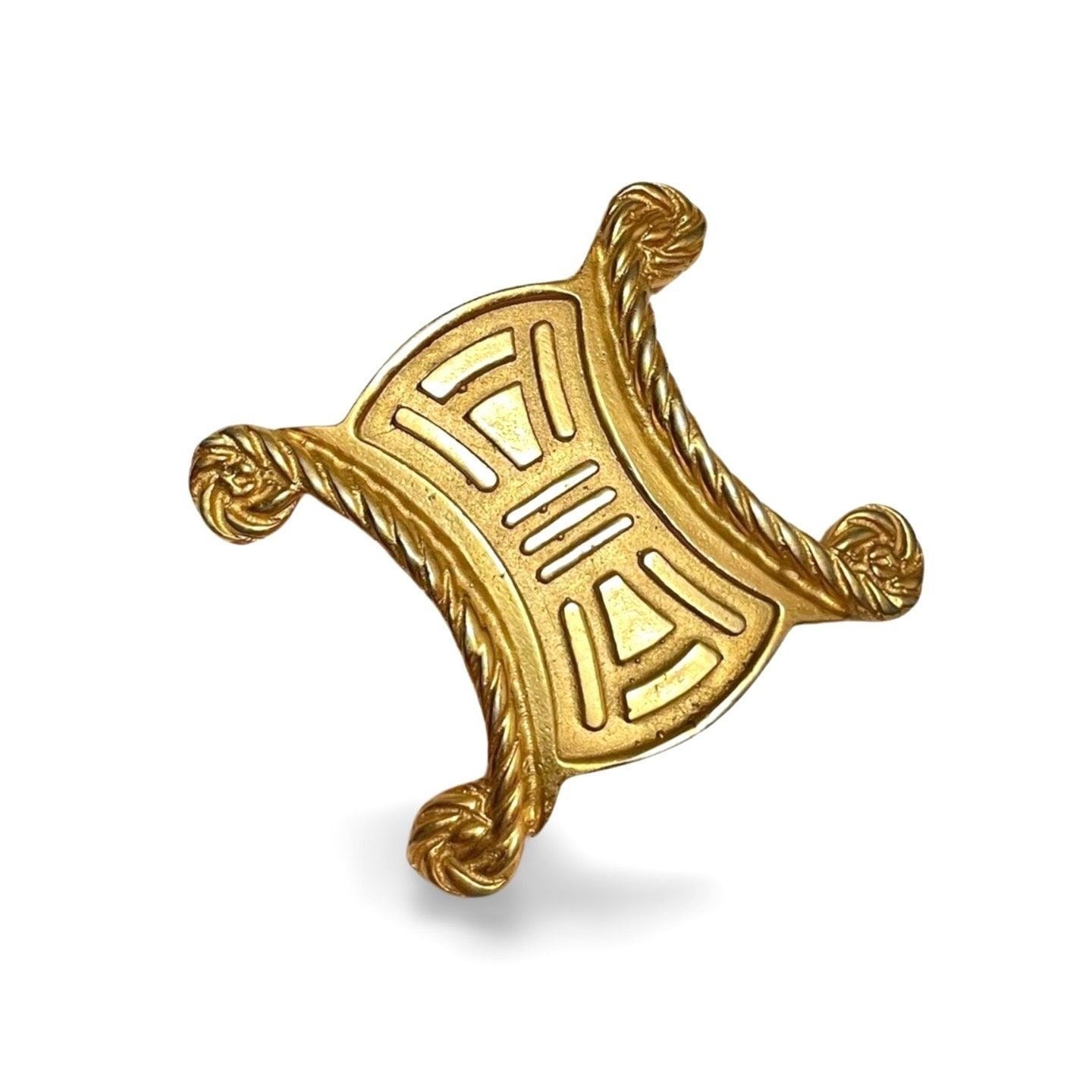 Celine Vintage Celine extra big golden triomphe brooch. Size ONE SIZE - 1 Thumbnail