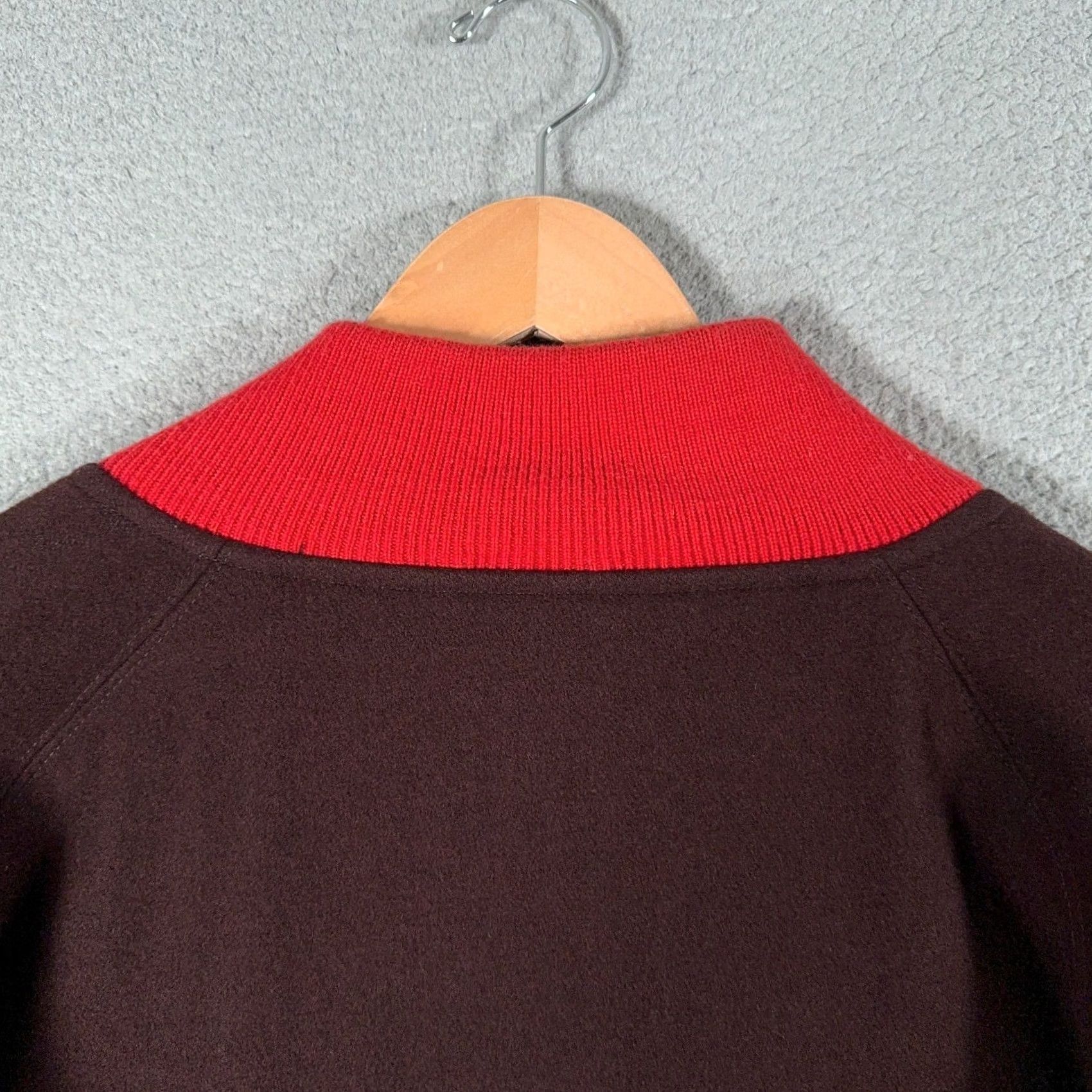 Vintage VINTAGE Stall & Dean Brown University Varsity Jacket 3XL Wool Letterman Ivy League Brown Maroon Satin Lined Full Zip Embroidered Limited Edition Mens Size US XXL / EU 58 / 5 - 7 Thumbnail
