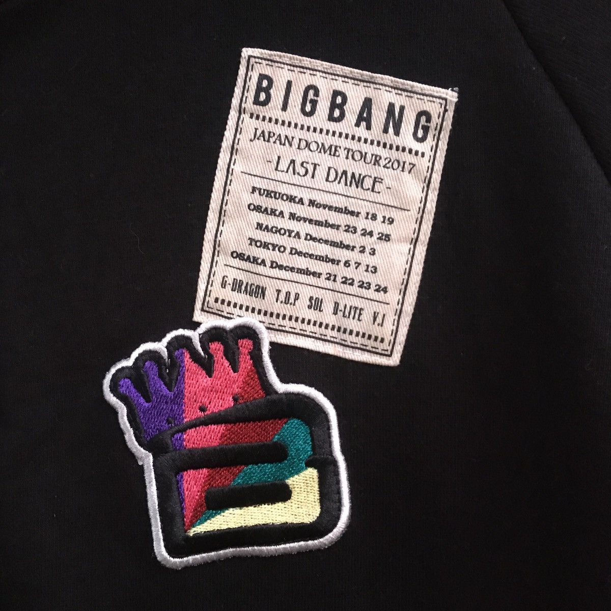 Band Tees BIGBANG Kpop Japan dome tour 2017 Last dance Zipper hoodie Size US M / EU 48-50 / 2 - 2 Thumbnail