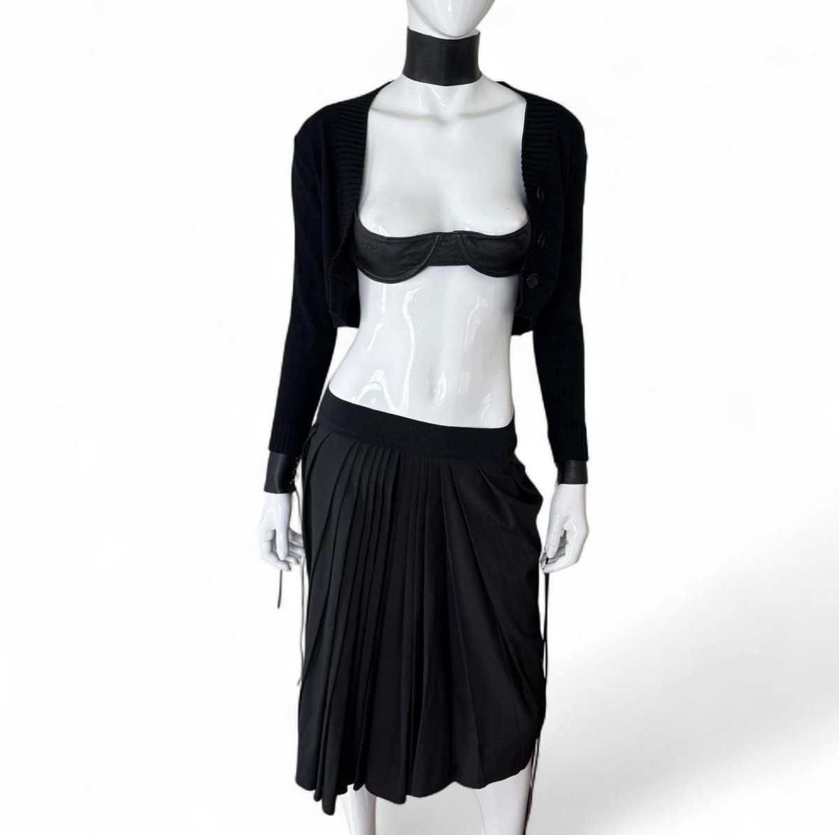Sportmax Vintage Sportmax Archival Deconstructed Midi Skirt Size 26" / US 2 / IT 38 - 4 Thumbnail