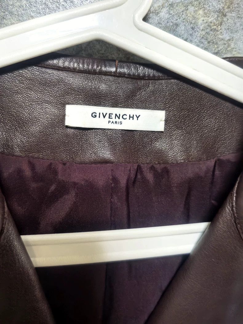 Givenchy Givenchy Sise40 Women's Biker Leather Jacket, Size 40, Ches Size L / US 10 / IT 46 - 4 Thumbnail