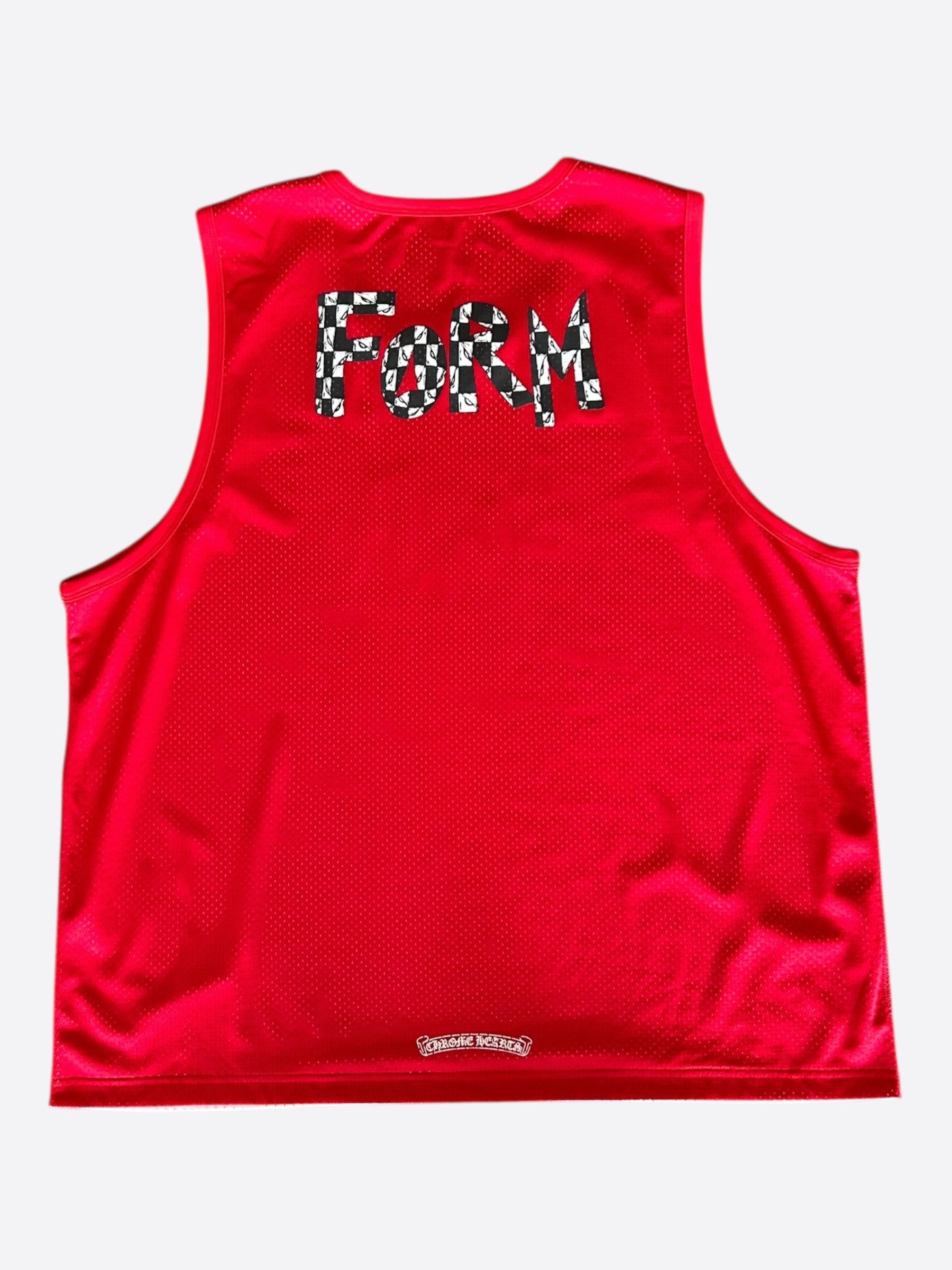 Chrome Hearts Matty Boy Red & White Team Form Reversible Mesh Jersey Size US XXL / EU 58 / 5 - 2 Thumbnail