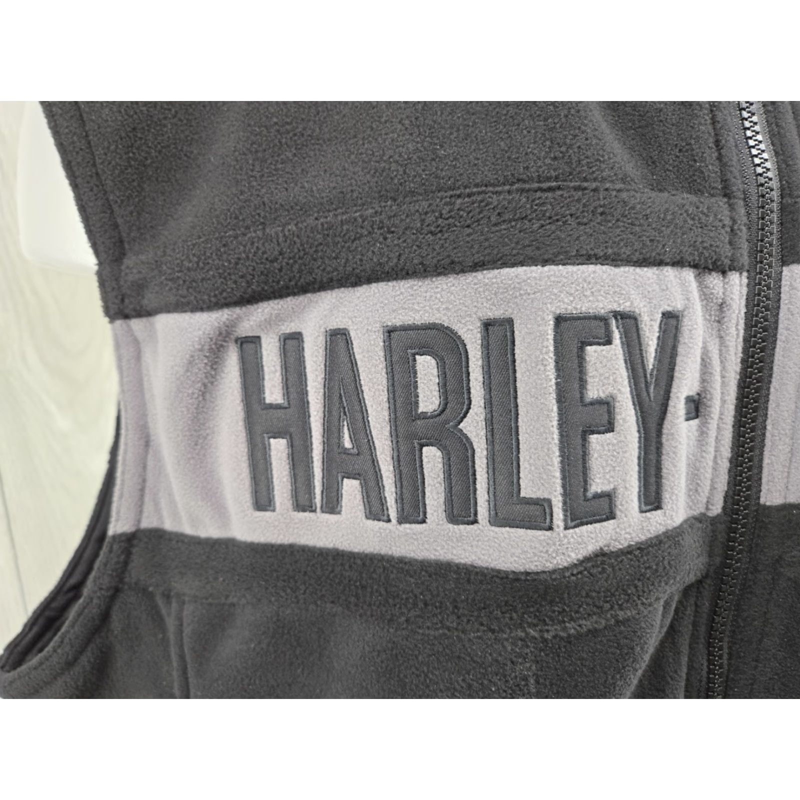 Harley Davidson Harley-Davidson Black Fleece Zip Up Vest Size 3XL Regular Men Logo Zip Vest 90s American Windbreaker Full Zip Vintage: No Size US XXL / EU 58 / 5 - 4 Thumbnail