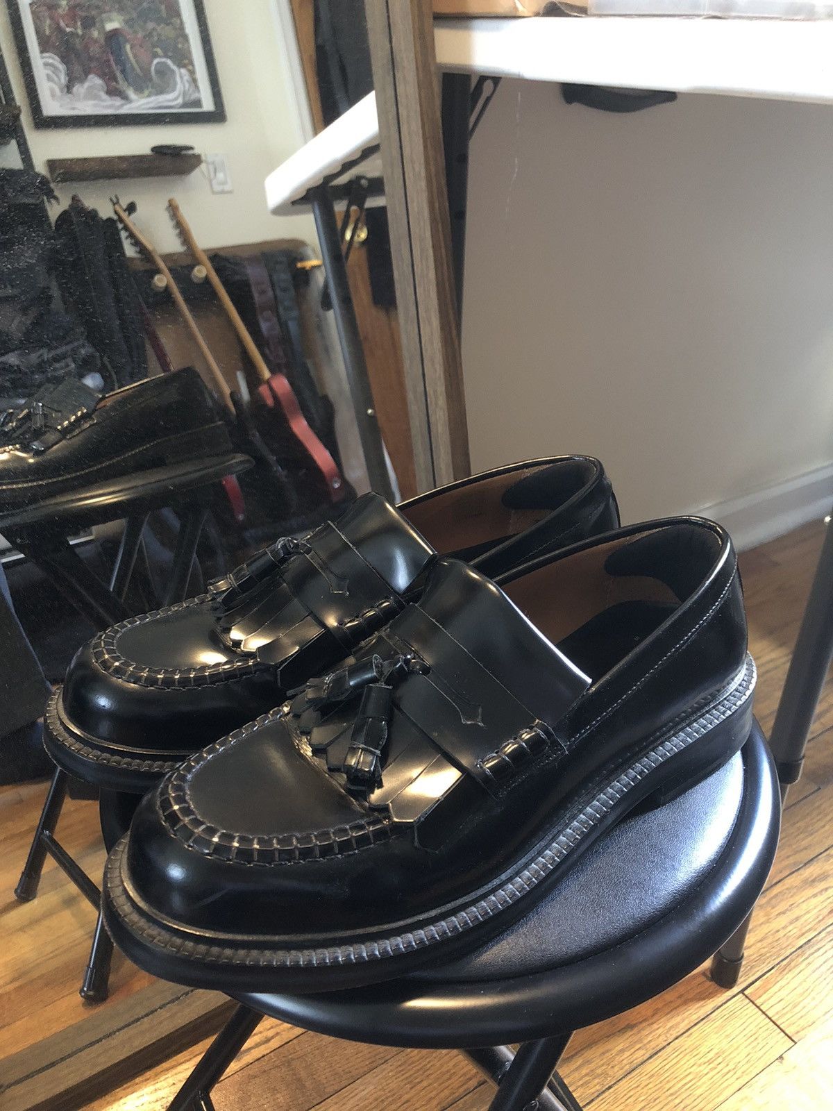 Sandro Sandro Paris Loafers Black Leather Size 10 EU 43 Size US 10 / EU 43 - 3 Thumbnail