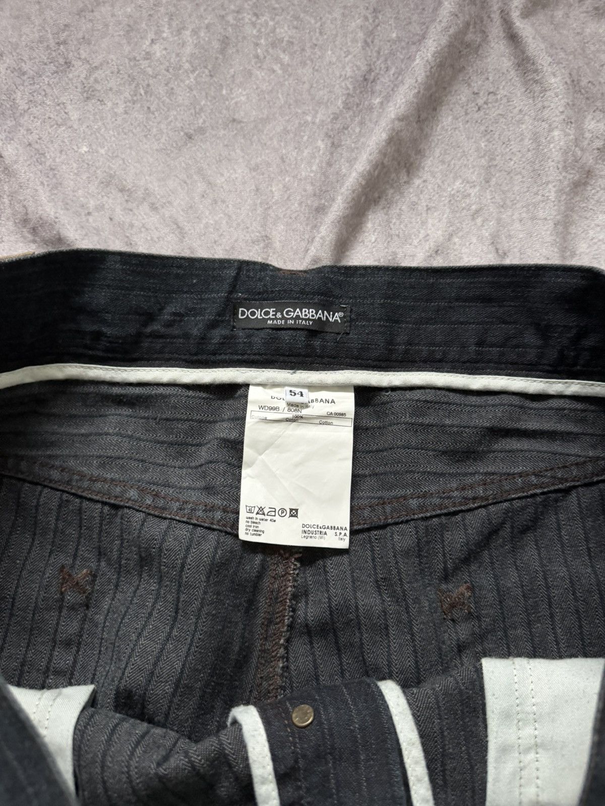 Dolce & Gabbana Dolce & Gabbana Denim Collection Men Jeans Striped Size US 38 / EU 54 - 13 Thumbnail