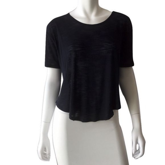 Other Bella Luxx Navy Flowy Tee Viscose Linen Blend Loose Fit Size S / US 4 / IT 40 - 1 Thumbnail
