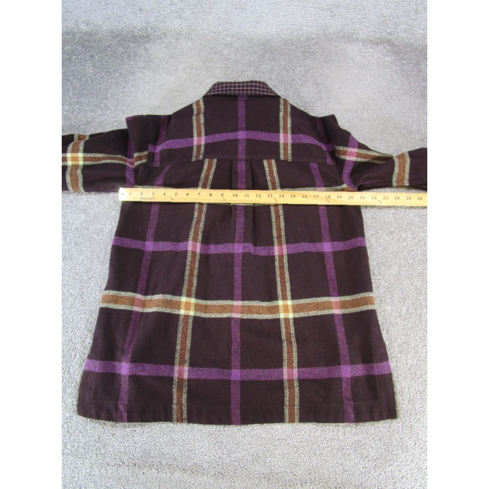 Madewell VINTAGE Madewell Plaid Flannel Shirt Womens Small Purple Cotton, Button-Up, Long Sleeve Size S / US 4 / IT 40 - 6 Thumbnail