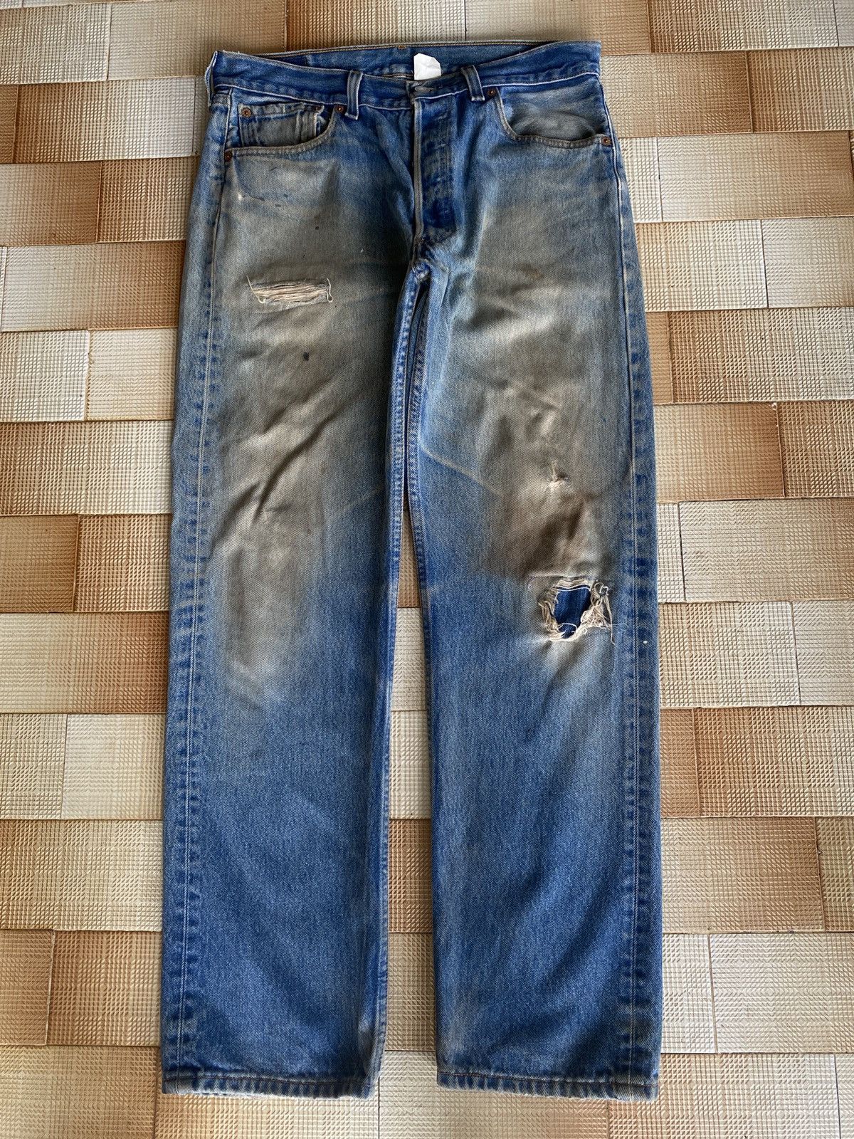 Levi's Vintage Clothing × Vintage Vintage 90’s levis 501 denim Size US 33 - 2 Thumbnail