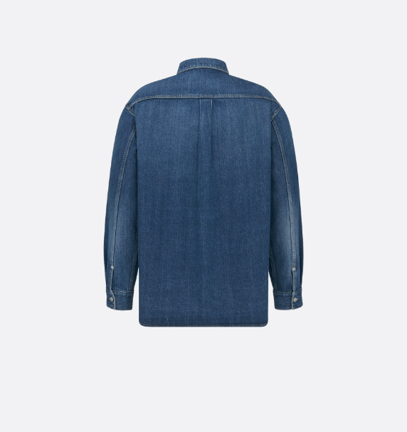 Dior o1w1db10625 Christian Dior Couture Overshirt in Blue Size US M / EU 48-50 / 2 - 2 Thumbnail