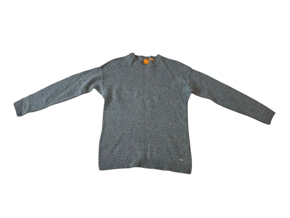 Hugo Boss Hugo Boss Orange Wool Jumper Grey Sweater Pullover Large Size US L / EU 52-54 / 3 - 5 Thumbnail