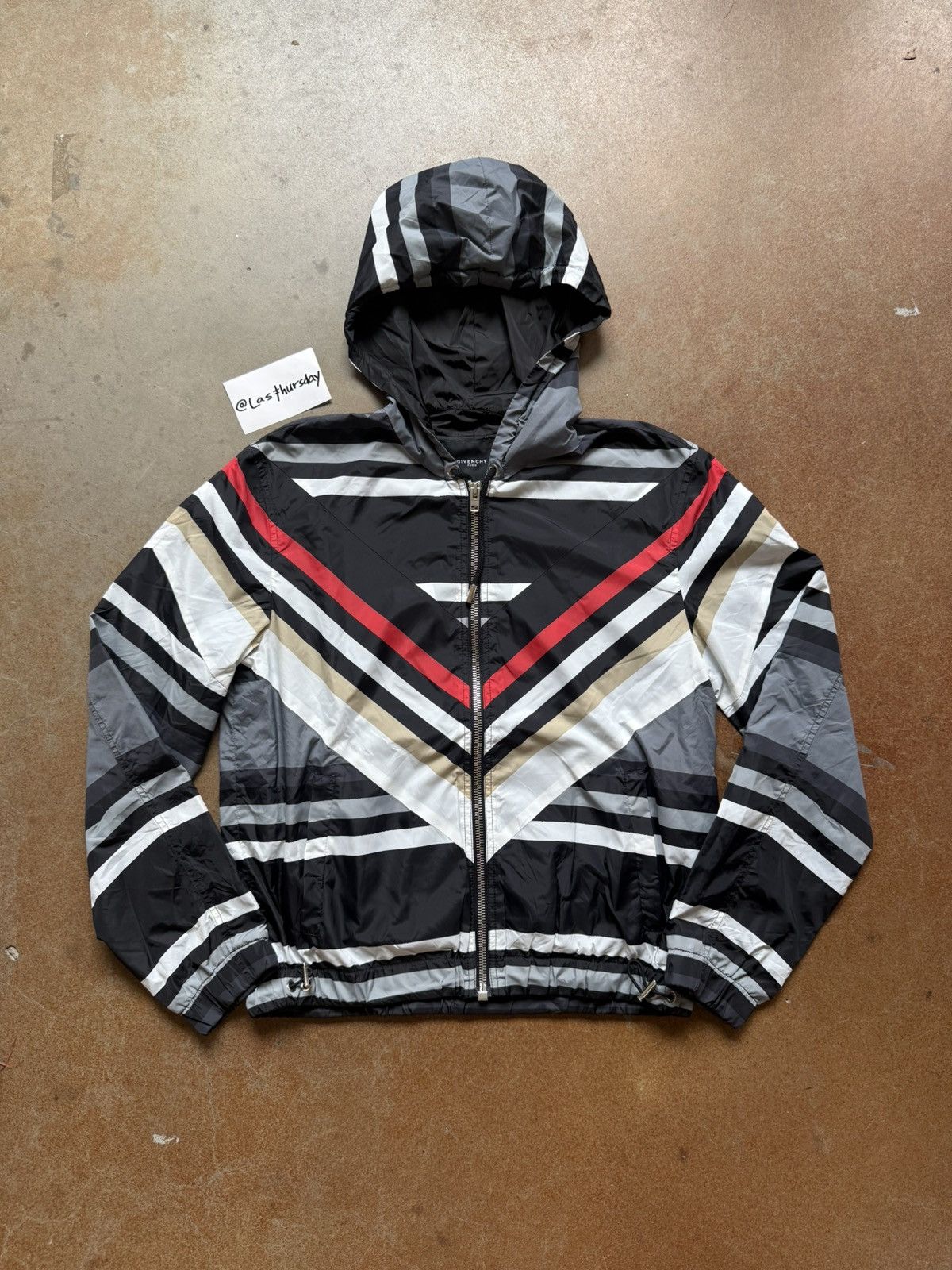 Givenchy Givenchy FW14 Chevron Print Nylon Hooded Parka Jacket Large Size US L / EU 52-54 / 3 - 1 Thumbnail