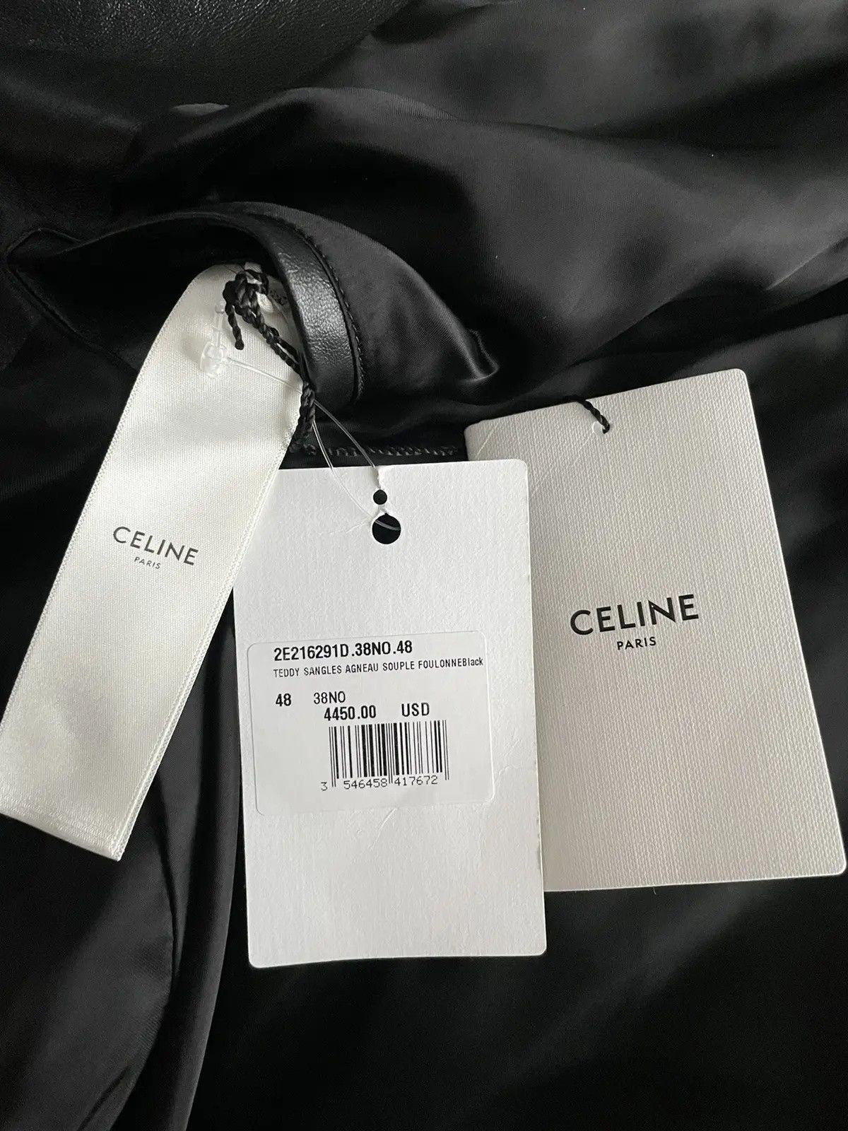 Celine × Hedi Slimane Rare Brand NEW Hedi Slimane Runway Sold Out Leather Jacket Size US M / EU 48-50 / 2 - 15 Thumbnail