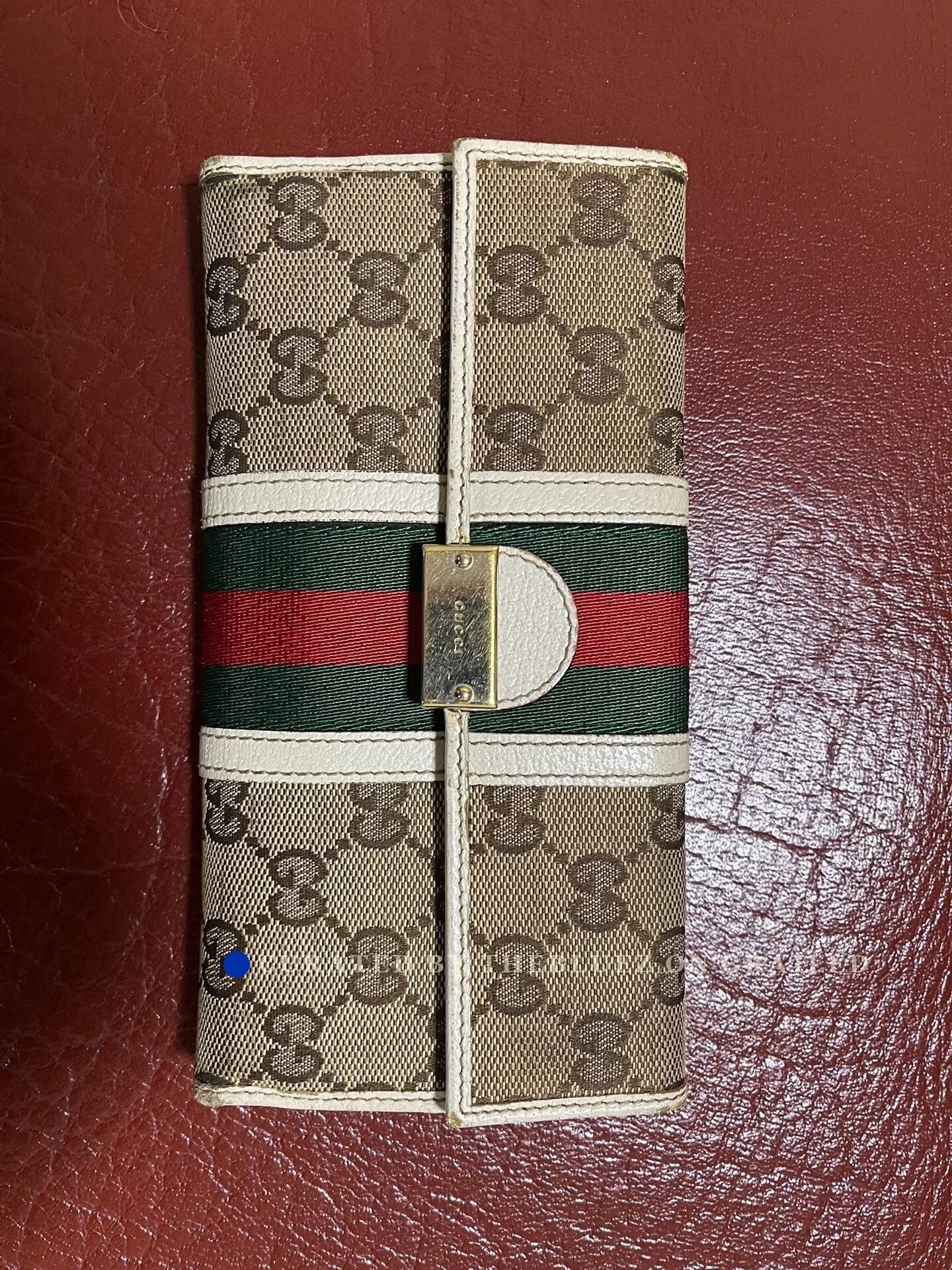 Gucci Long Wallet in Beige, Women's