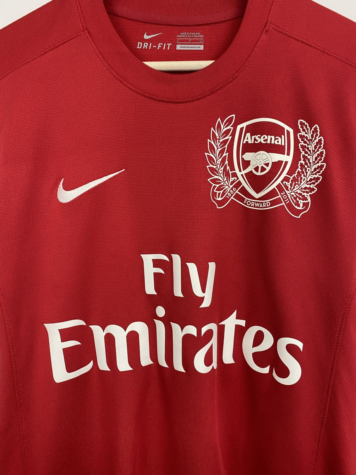 Nike 🏴󠁧󠁢󠁥󠁮󠁧󠁿 Nike Arsenal 2011 Jersey Soccer Football Shirt Rare Retro Size US S / EU 44-46 / 1 - 4 Thumbnail
