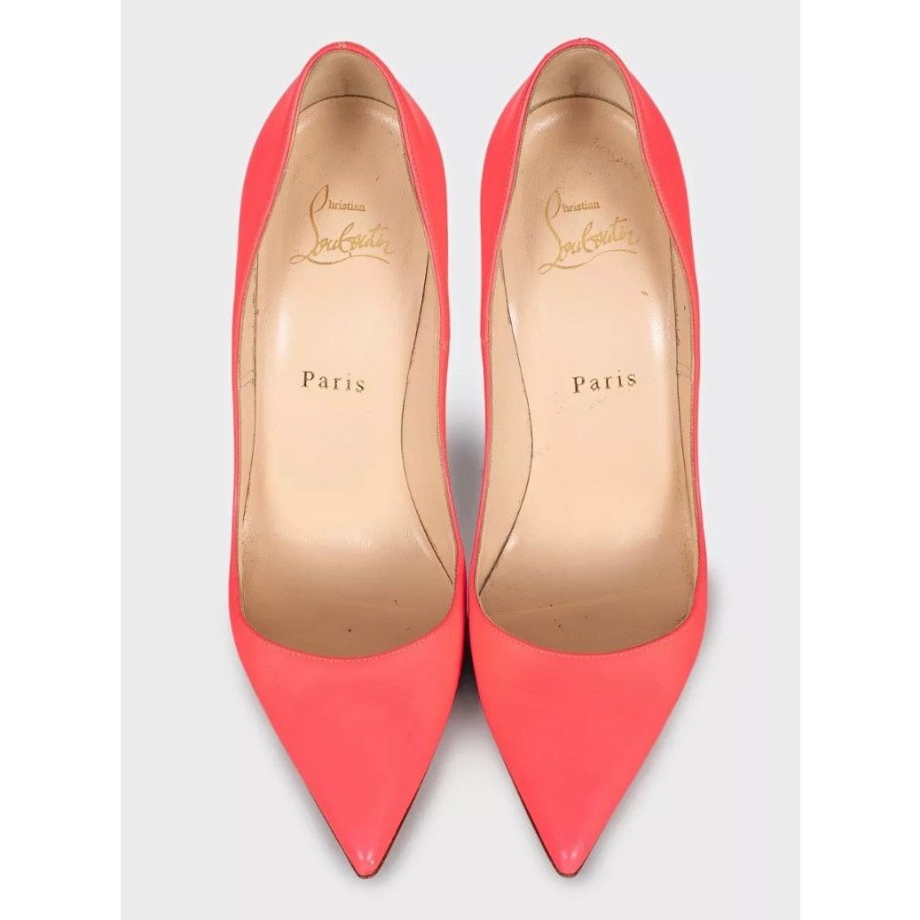 Christian Louboutin Christian Louboutin So Kate Pink Leather Pumps Sz.37.5 Size US 6 / IT 36 - 2 Thumbnail