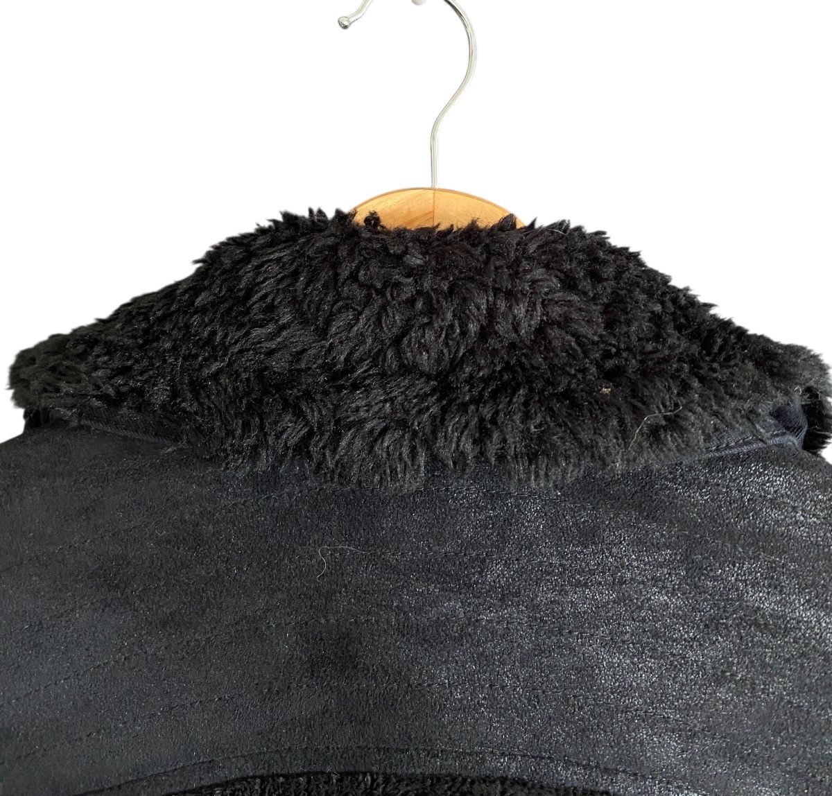 Morgan Homme Very Rare Vintage Morgan Homme Waxed Faux Fur Jacket 1990s Size US L / EU 52-54 / 3 - 9 Thumbnail
