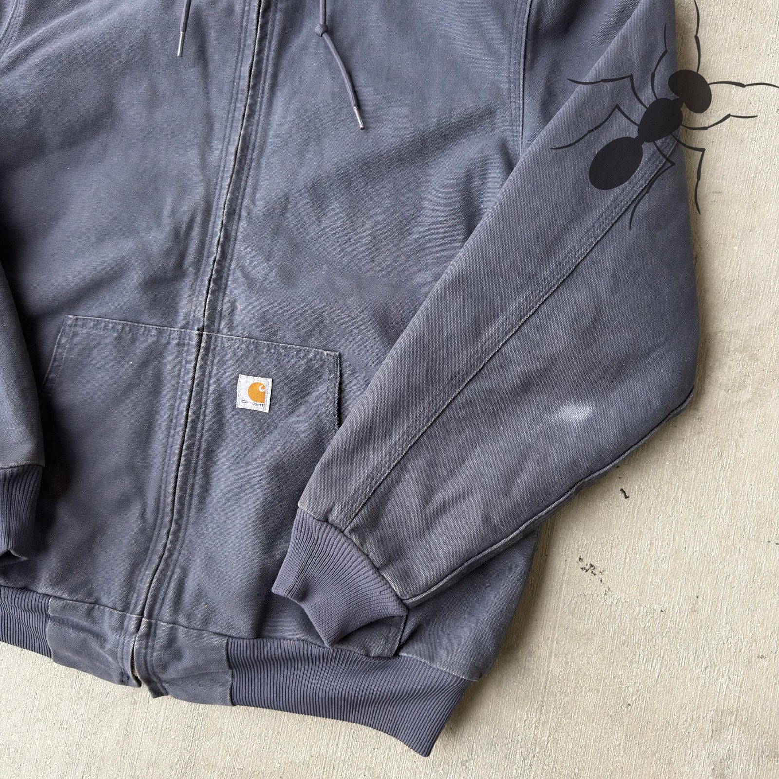 Carhartt × Vintage Carhartt WOMENS WJ130 blue hooded work wear jacket Size US M / EU 48-50 / 2 - 4 Thumbnail