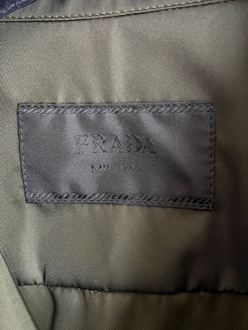 Prada Pradatriangle logo, dark green, shirt 2503-Nextarrow Size US M / EU 48-50 / 2 - 4 Thumbnail