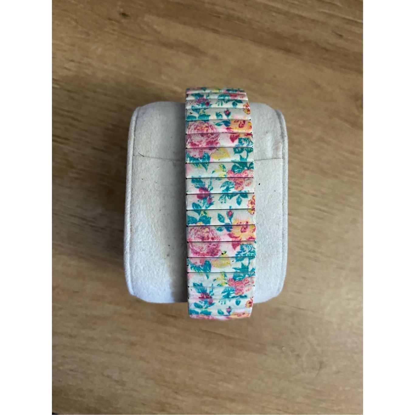 Linea LINEL Floral Stretch Band Watch Crystal Bezel Expansion Band Size ONE SIZE - 3 Thumbnail