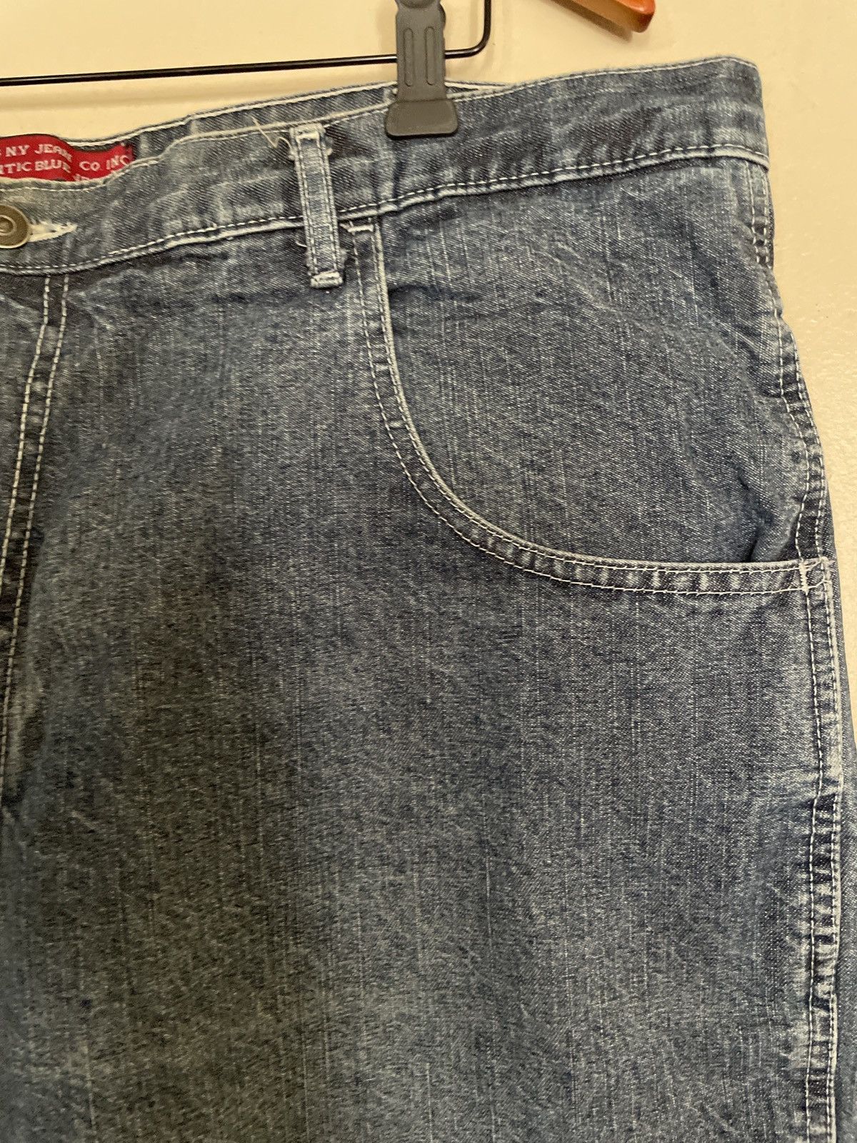 Designer × Vintage Michael’s NY Jean Co Blue Denim Shorts Jorts Carpenter skate Size US 40 / EU 56 - 3 Thumbnail