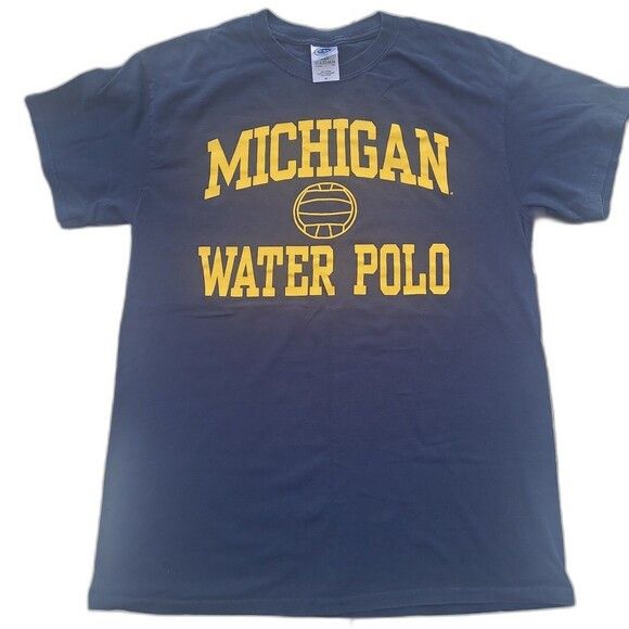 NCAA Vtg Michigan Wolverines Water Polo University T-Shirt Y2k Size US M / EU 48-50 / 2 - 1 Thumbnail