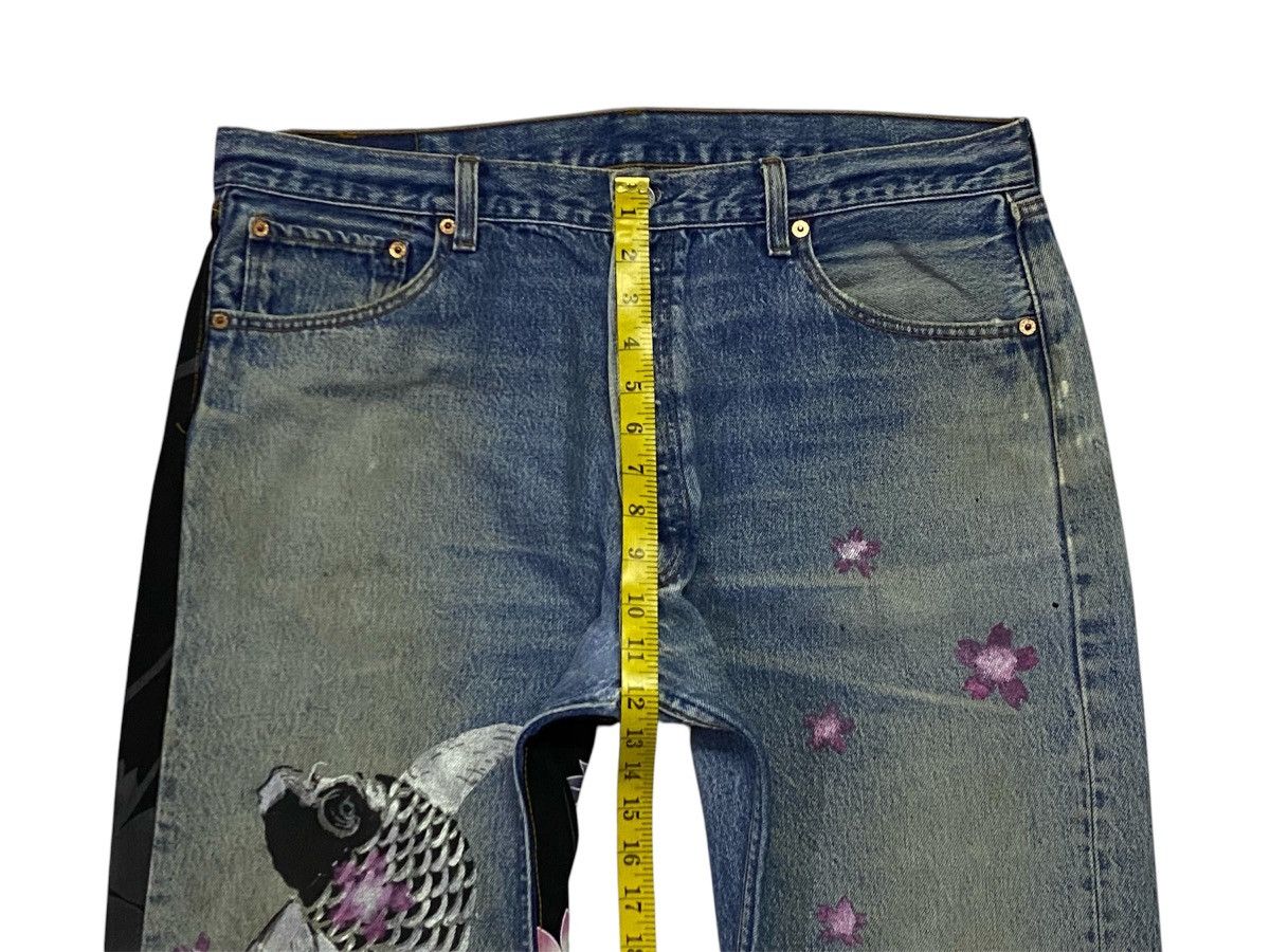 Levi's Vintage Levi’s 501 Custom Sukajan Distressed Denim Pants Size US 36 / EU 52 - 18 Thumbnail