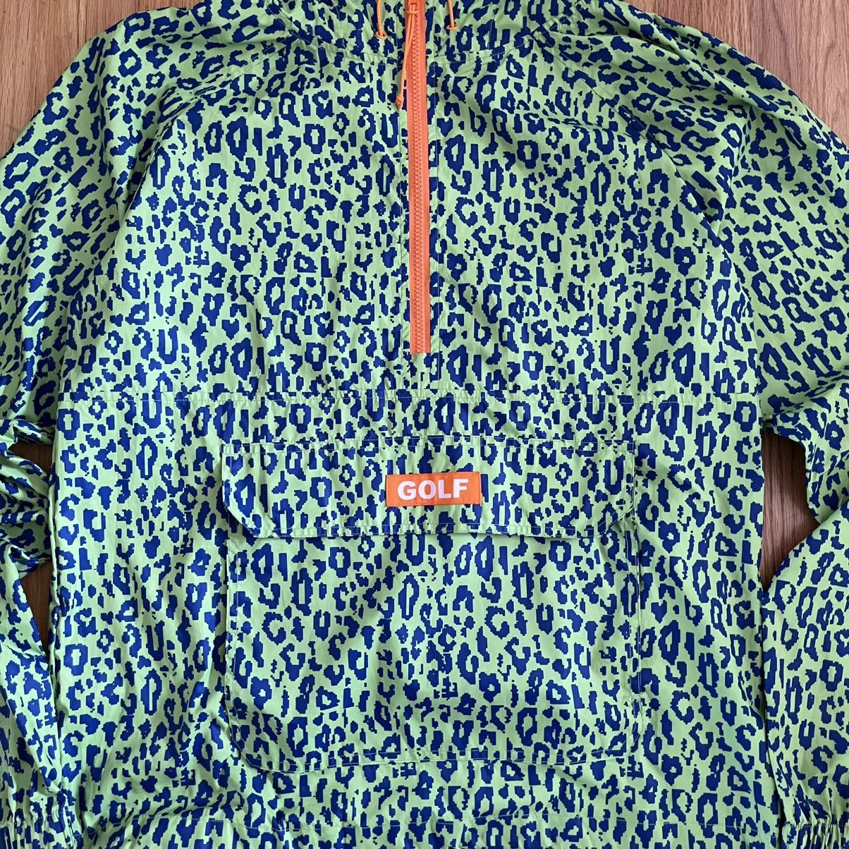 Golf Wang Green and blue leopard print windbreaker Size US M / EU 48-50 / 2 - 2 Thumbnail