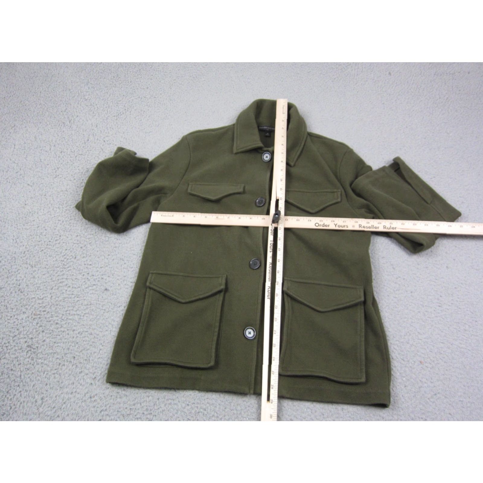 Banana Republic Banana Republic Jacket Womens M Olive Green Twill Pocket Boxy Size M / US 6-8 / IT 42-44 - 6 Thumbnail
