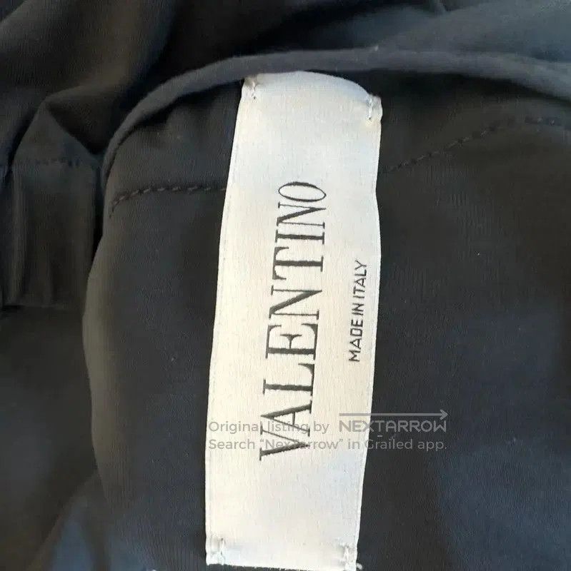 Valentino Valentino Black Cotton Zip Front Long Sleeve T-Shirt . Size US XL / EU 56 / 4 - 5 Thumbnail