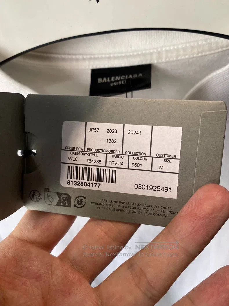 Balenciaga Balenciaga Men's Short Sleeve T-shirt. Size US M / EU 48-50 / 2 - 4 Thumbnail