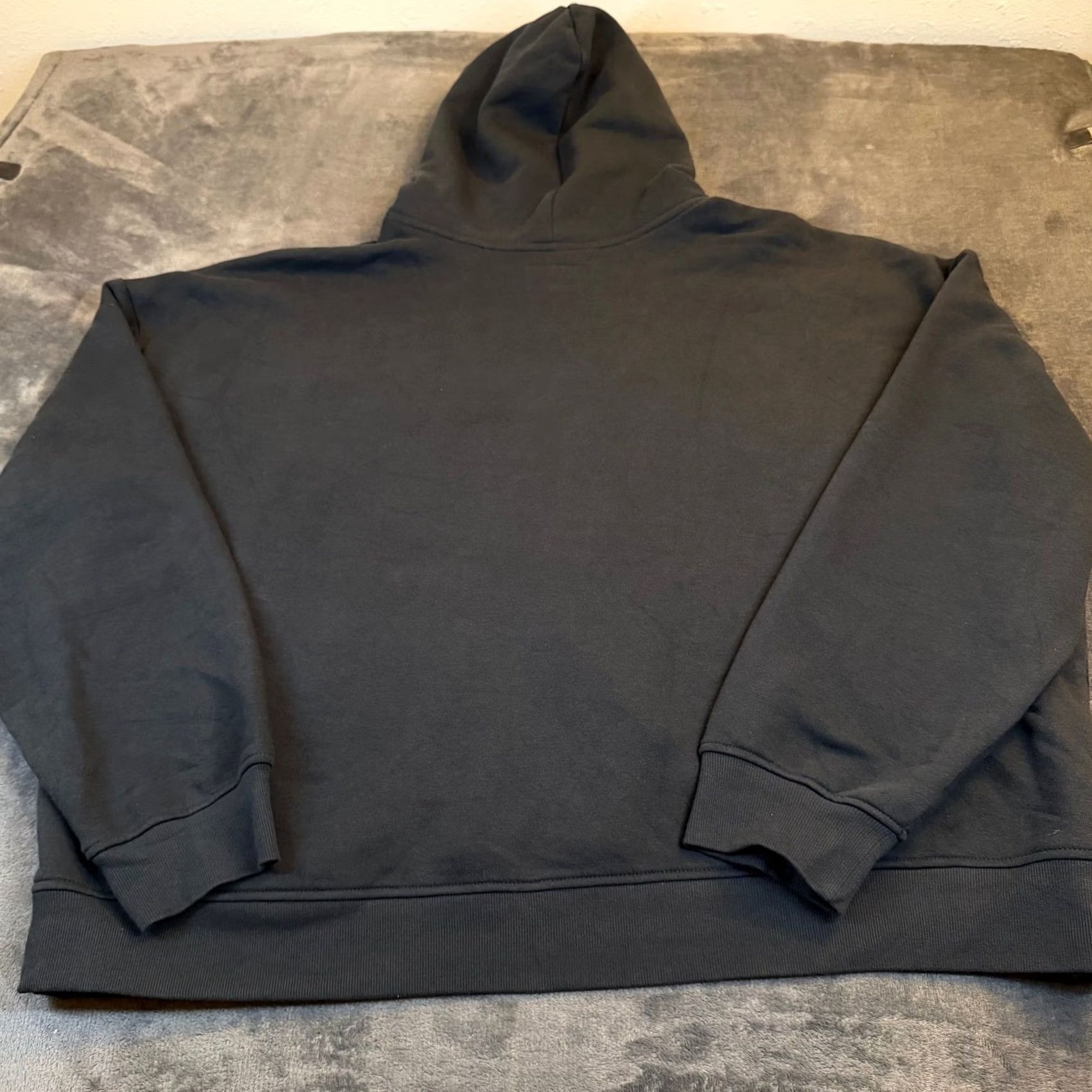 Vintage Original Use Fleece Pullover Hoodie Mens XXL Black Oversized Pocket Size US XXL / EU 58 / 5 - 4 Thumbnail