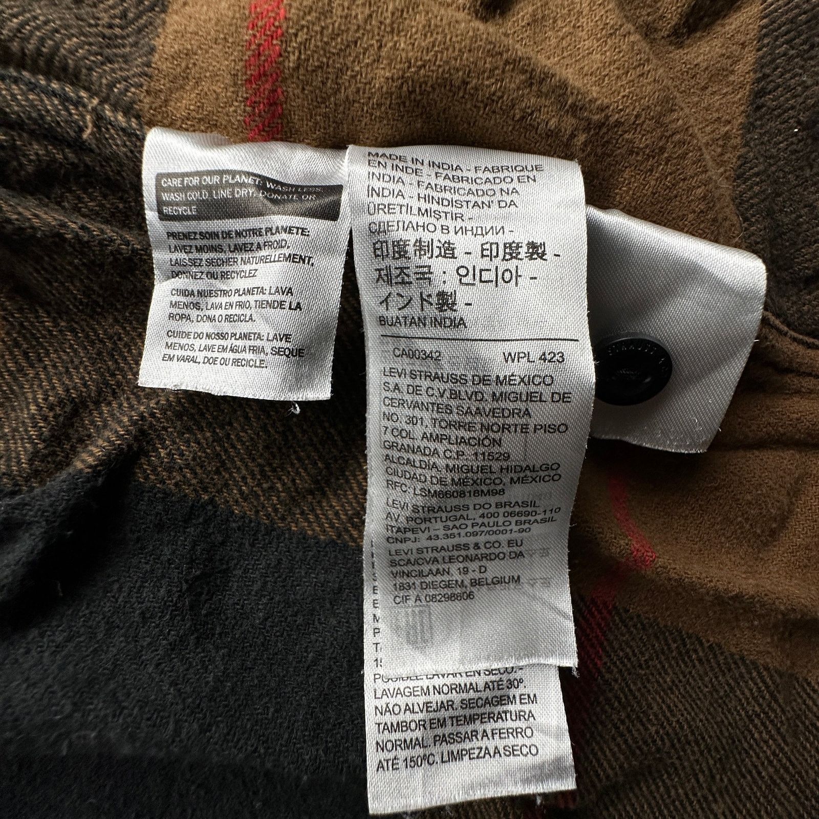Levi's Levis Classic Worker Overshirt Godlisch Flannel Men XL Size US XL / EU 56 / 4 - 7 Thumbnail