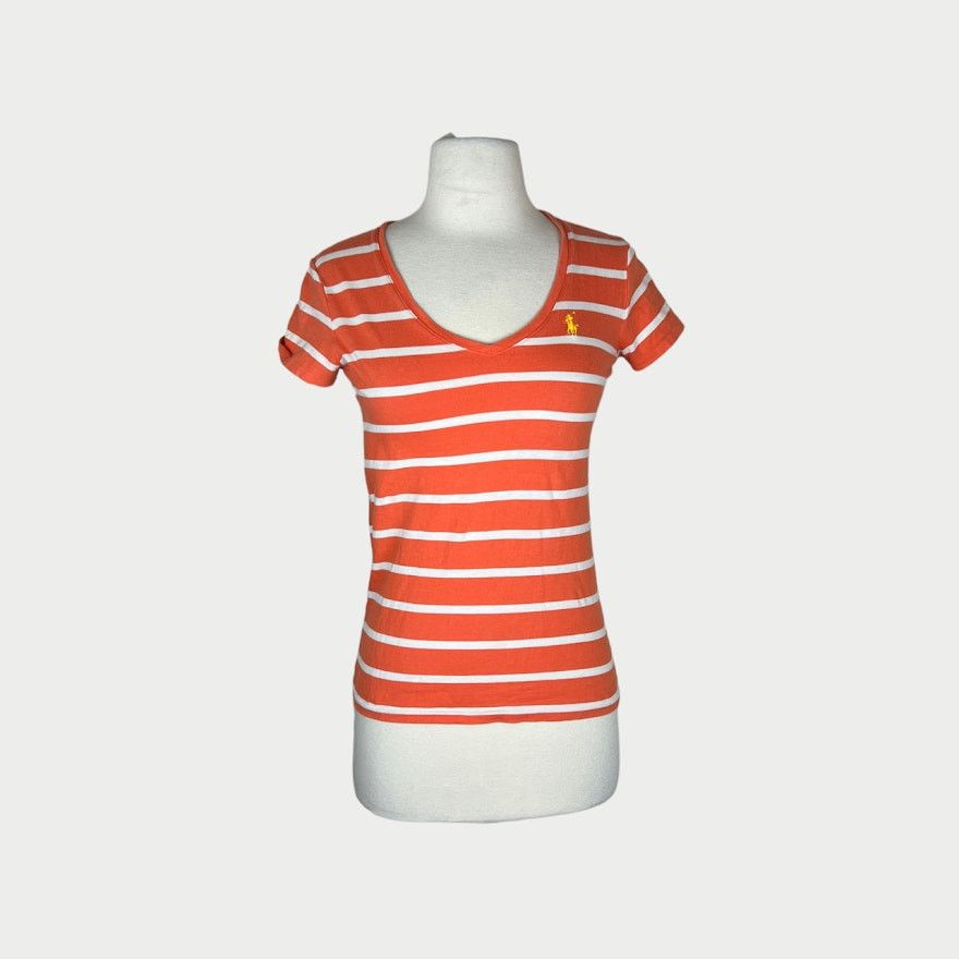 Ralph Lauren Sport Ralph Lauren Sport | Striped Vintage Vneck Tee | XS Size XS / US 0-2 / IT 36-38 - 9 Thumbnail