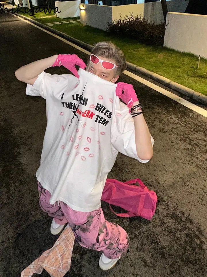 Japanese Brand × Vintage Streetwear Wide Leg Pants Clothing Pockets Graffiti Casual Size US 27 - 4 Thumbnail
