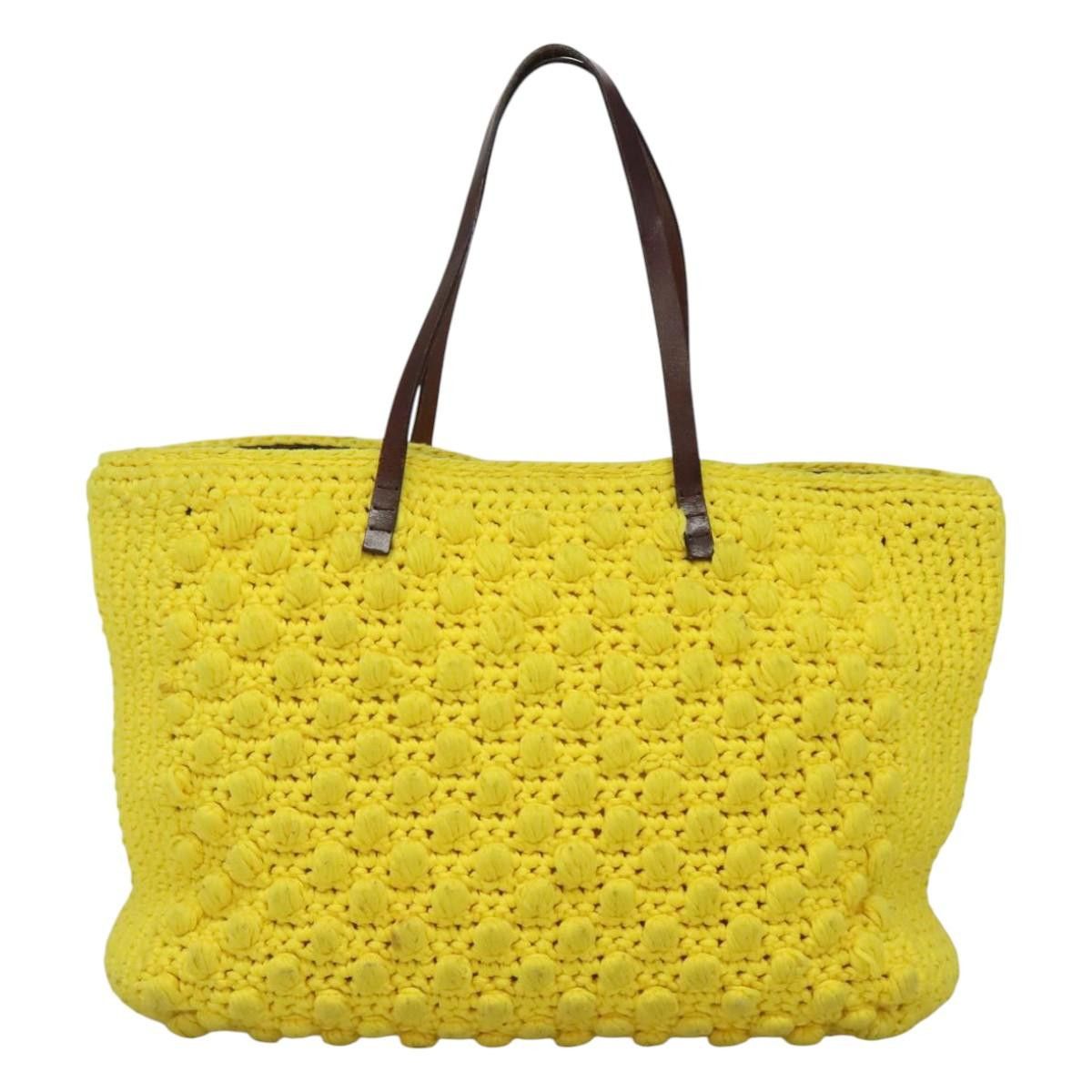 Fendi FENDI Shoulder Bag Wool Yellow Size ONE SIZE - 2 Thumbnail