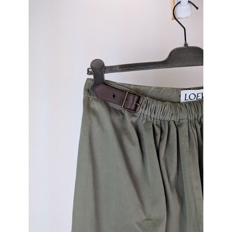 Loewe o1rshd1 Belted Trousers in Khaki Size US 32 / EU 48 - 6 Thumbnail