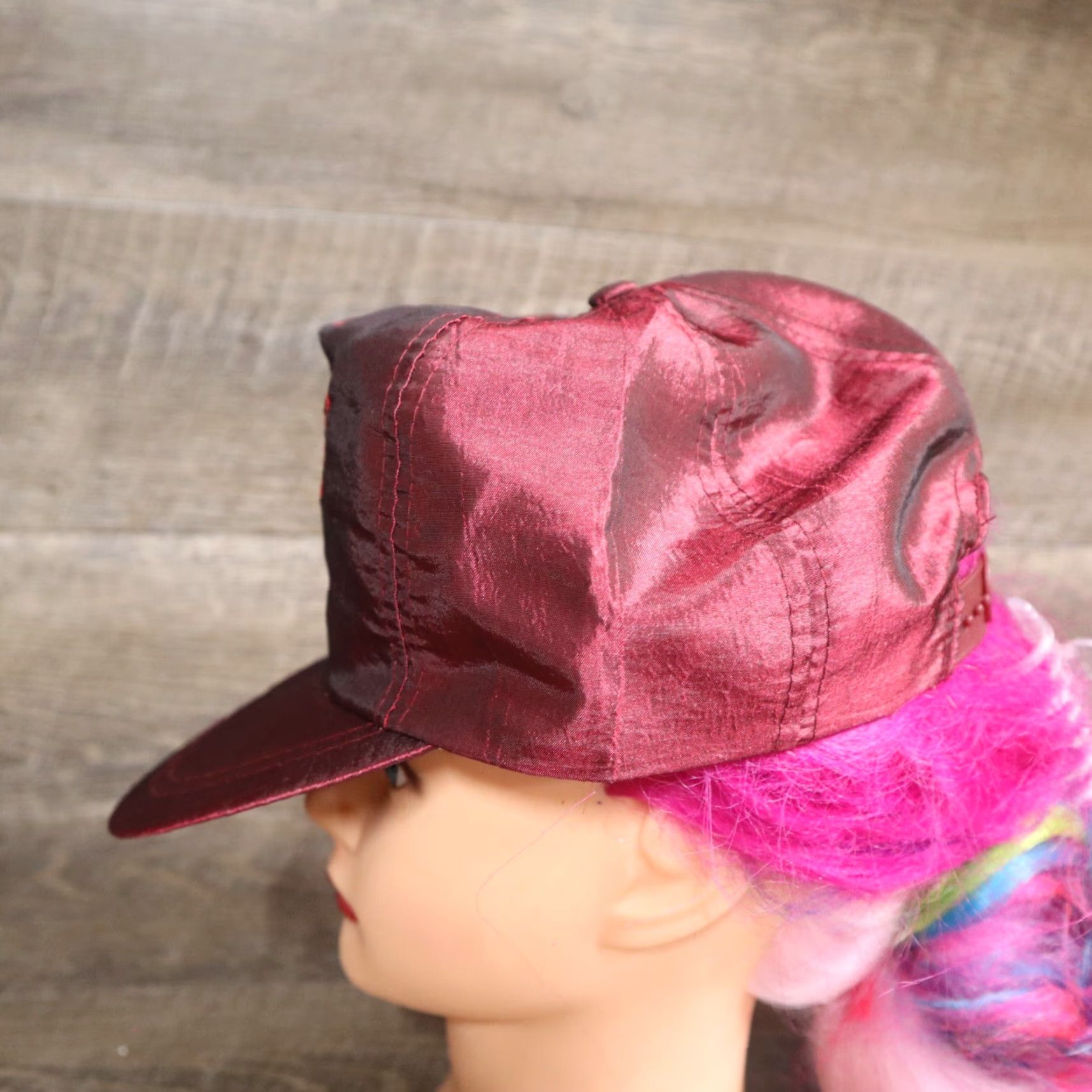 Vintage VINTAGE Texaco Hat Unisex Adults Adjustable Nylon Maroon 90s Trucker Hat Texas State Theme 1980s/90s It’s That Good Texas State Texaco Hat Mens Size ONE SIZE - 5 Thumbnail