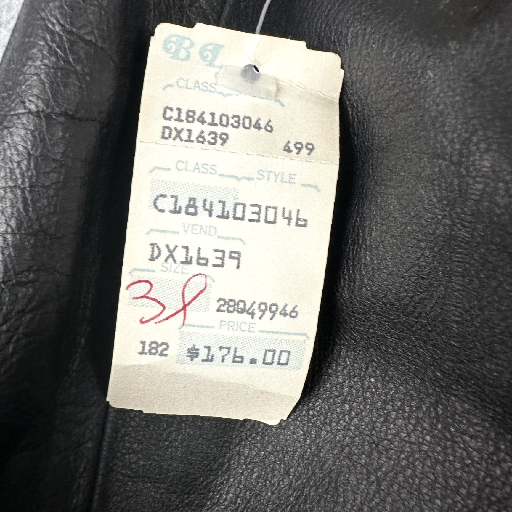 Vintage VINTAGE Bonnie Boerer Plus Skirt Womens 3X Black Leather Elastic Waist Midi NWT 90s Slit Pencil Mens? Size 40" / US 18 - 2 Thumbnail