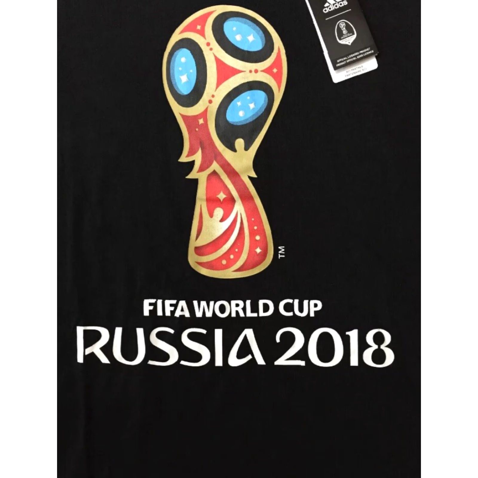 Adidas **FIFA World Cup Russia 2018 Mens Black Adidas T Shirt** User: **Black Mens FIFA World Cup Russia 2018 Adidas T Shirt** Size US S / EU 44-46 / 1 - 2 Thumbnail