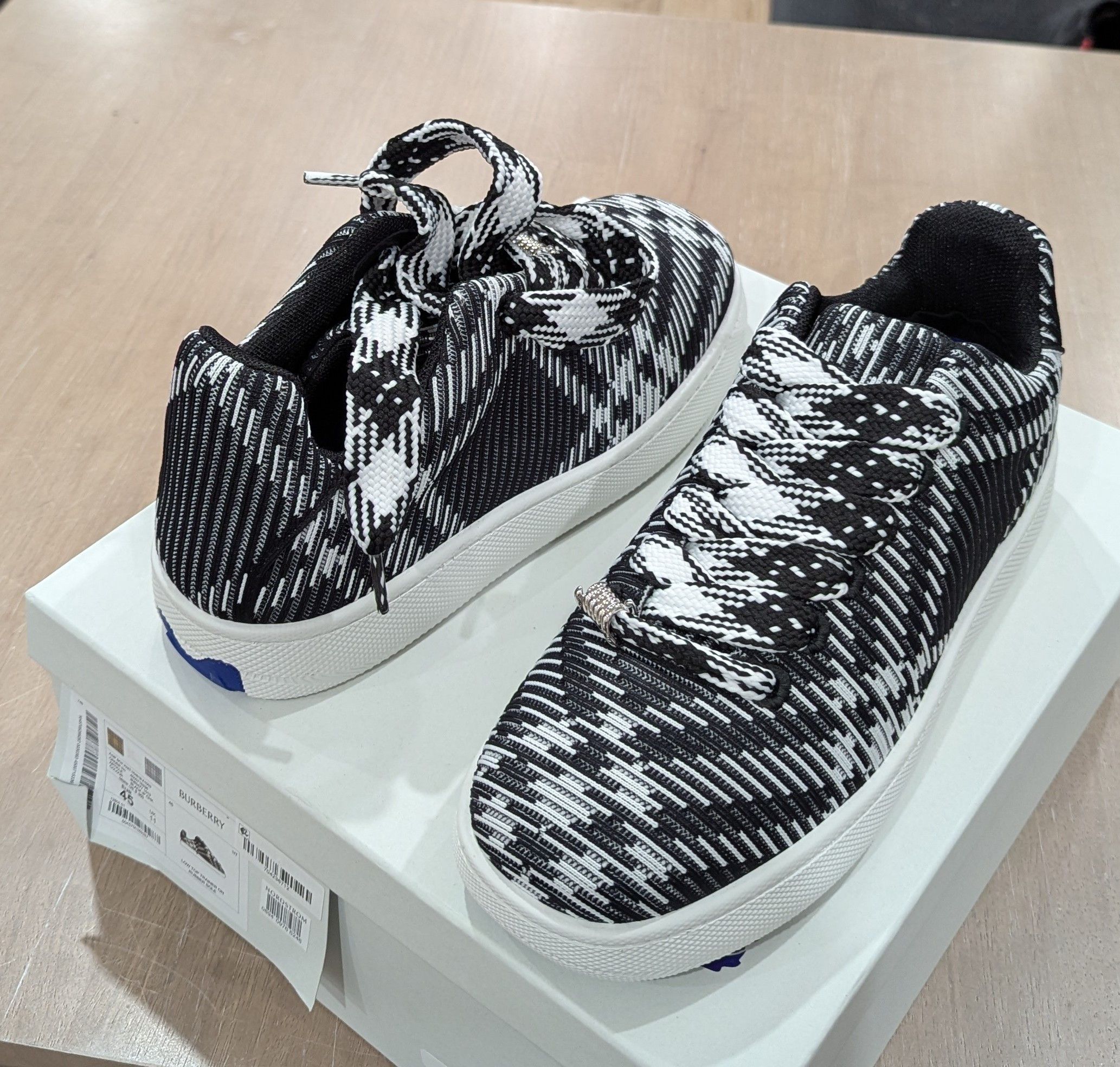 00s Burberry black logo knit y2k archive