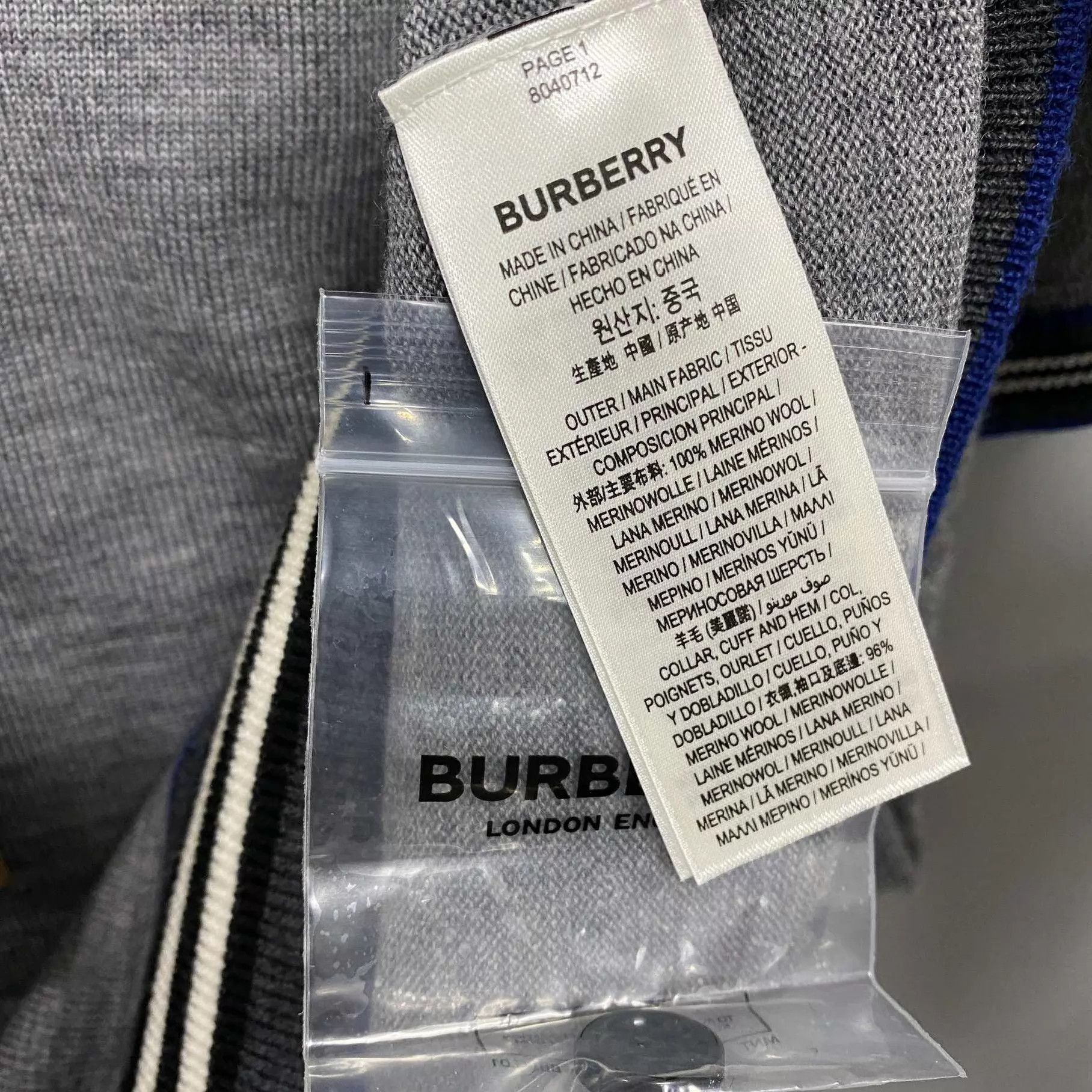 Burberry Burberry 100% Wool Embroidered Logo SS Polo M New Size US M / EU 48-50 / 2 - 4 Thumbnail