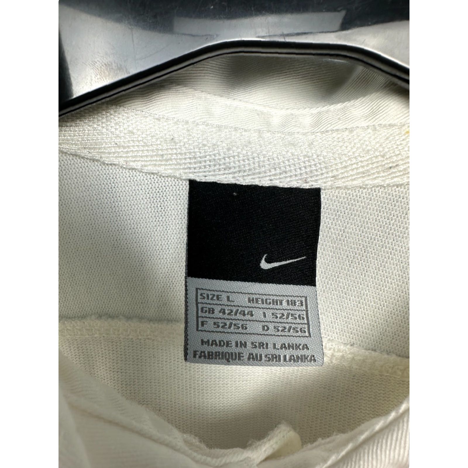 Nike Nike O2 Vintage Rugby Long Sleeve Polo Shirt L Mens White Polo Size US L / EU 52-54 / 3 - 5 Thumbnail