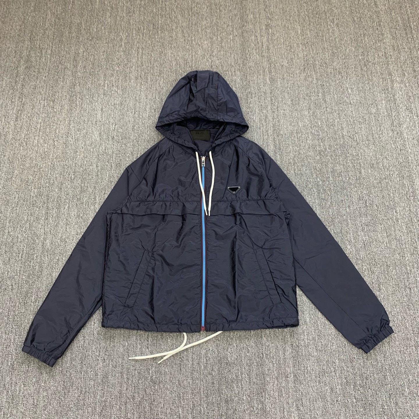 Prada Prada 2025 Blue Triangle Logo Nylon Jacket Size US M / EU 48-50 / 2 - 1 Thumbnail