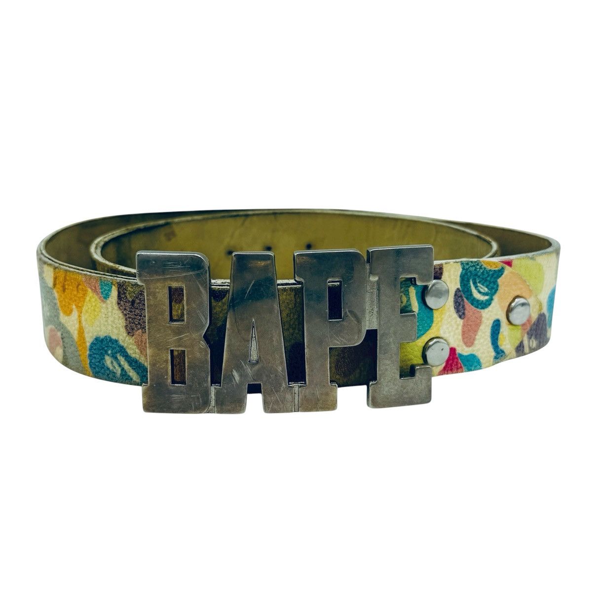 Bape Vintage BAPE Cotton Candy Genuine Leather Belt - NIGO Era Size 36 - 7 Thumbnail