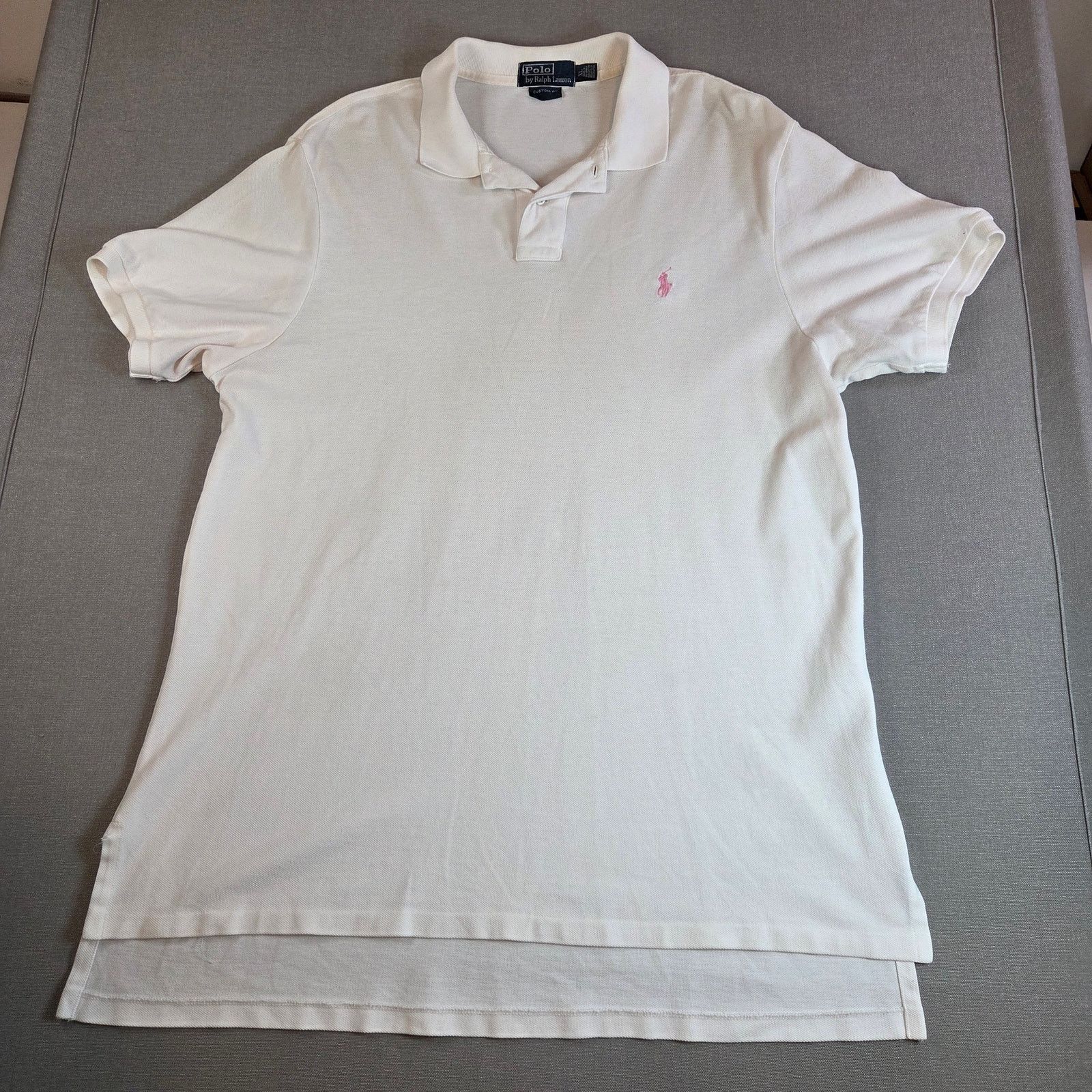 Polo Ralph Lauren Polo Ralph Lauren Custom Fit White Polo XL Size US XL / EU 56 / 4 - 1 Thumbnail